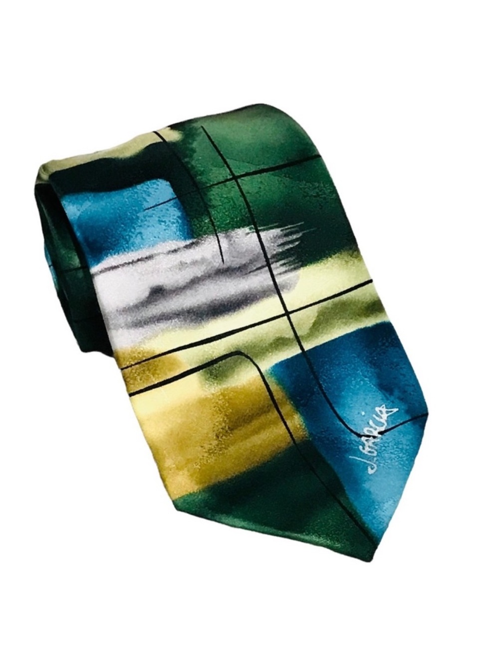 J. Garcia Jerry Garcia 100% Silk Abstract
Necktie